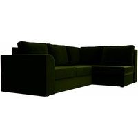 Угловой диван Лига диванов Пауэр 100205 (зеленый)