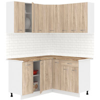 Готовая кухня Кортекс-мебель Корнелия Лира 1.5x1.4 (дуб сонома/мадрид)