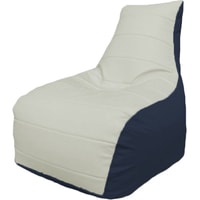 Кресло-мешок Flagman Бумеранг Б1.3-26 (белый/синий)