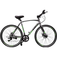 Велосипед Greenway Lawa free 1.4 2022 (серый/зеленый)