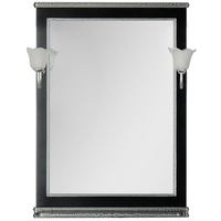  Aquanet Зеркало Валенса 70 (черный краколет/серебро) [180298+182019]