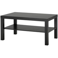 Журнальный столик Ikea Лакк (черный/коричневый) 703.985.82