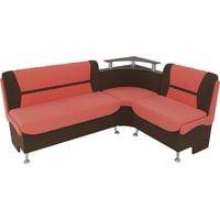 Угловой диван Mebelico Сидней 107380 (правый, коралловый/коричневый)