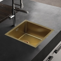 Кухонная мойка Melana ProfLine D4545HG (сатин золотой, глубина 22 см, сталь 1.2 мм)