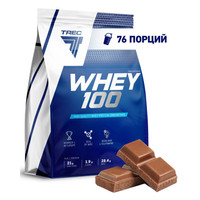 Протеин сывороточный (концентрат) Trec Nutrition Whey 100 (шоколад, 2270 г)