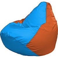 Кресло-мешок Flagman Груша Медиум Г1.1-278 (голубой/оранжевый)