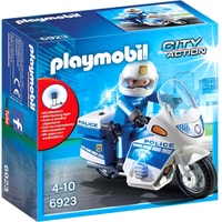 Конструктор Playmobil PM6923 Полицейский мотоцикл со светодиодом