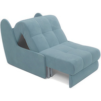 Кресло-кровать Мебель-АРС Барон №2 (велюр, голубой Luna 089)