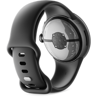 Умные часы Google Pixel Watch 2 LTE (матовый черный/обсидиан, спортивный силиконовый ремешок)