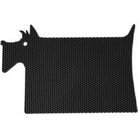 Коврик под миску Alicosta ЭВА 600x400 собака (соты/черный)