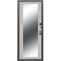 Металлическая дверь Garda Троя серебро Maxi (дуб сонома)