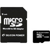 Карта памяти Silicon-Power microSDHC (Class 10) 16 Гб + адаптер (SP016GBSTH010V10-SP)