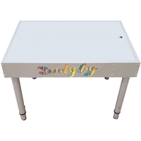Детский стол Sendy Световой с большой крышкой (иллюстрация/белый
