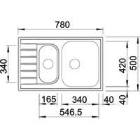 Кухонная мойка Blanco Livit 6 S Compact (полированная поверхность)