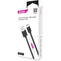 Кабель Olmio 039518 USB Type A - USB Type C (3 м, черный)