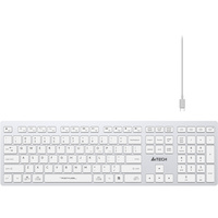 Клавиатура A4Tech Fstyler FBX50C (серебристый/белый)