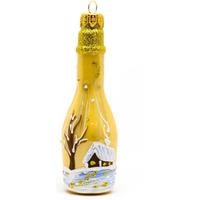 Елочная игрушка Дивный Бутылка Шампанского 190436 (желтый домик) архив