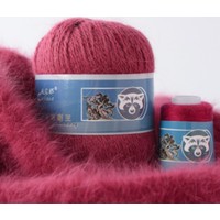 Пряжа для вязания HobbyBoom Пух Норки 853 (темно-розовый)