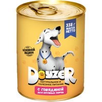 Консервированный корм для собак Doyzer с говядиной для крупных пород 338 г