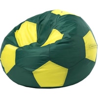 Кресло-мешок Мама рада! Мяч экокожа (зеленый/желтый, L, smart balls)