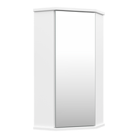  Misty Лилия - 34 шкаф зеркальный подвесной (угловой) БФ - Э-Лил08034-014бф