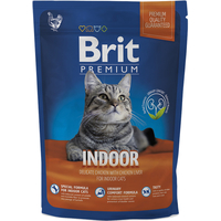 Сухой корм для кошек Brit Premium Cat Indoor с курицей 400 г