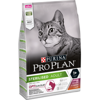 Сухой корм для кошек Pro Plan Sterilised Adult OptiSavour с уткой и печенью 3 кг