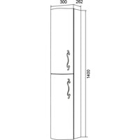  Aima Design Шкаф-пенал Amethyst 30П У52811 (правый, белый)