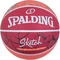 Баскетбольный мяч Spalding Sketch 84 381Z (7 размер, красный)