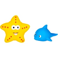 Набор игрушек для ванной Жирафики Дельфин и морская звезда 681272