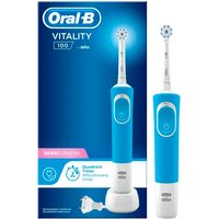 Электрическая зубная щетка Oral-B Vitality 100 Sensi UltraThin D100.413.1 (голубой)