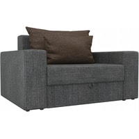Кресло-кровать Mebelico Мэдисон 14 106130 (рогожка, серый/коричневый)