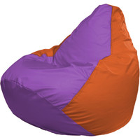 Кресло-мешок Flagman Груша Макси Г2.1-110 (оранжевый/сиреневый)