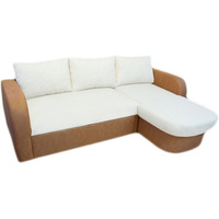 Угловой диван Fancytime Фея 2 (белый/коричневый)