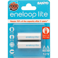 Аккумулятор Sanyo Eneloop Lite AA 900mAh 2 шт. [HR-3UQ-2BP]