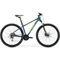 Велосипед Merida Big.Nine 20 L 2021 (бирюзово-синий/лайм)