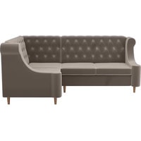 Угловой диван Лига диванов Бронкс 104571 (левый, коричневый)