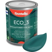 Краска Finntella Eco 3 Wash and Clean Malakiitti F-08-1-1-LG94 0.9 л (бирюзовый)