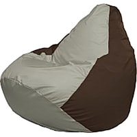 Кресло-мешок Flagman Груша Медиум Г1.1-340 (серый/коричневый)