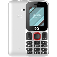 Кнопочный телефон BQ-Mobile BQ-1848 Step+ (белый/красный)