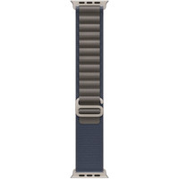 Умные часы Apple Watch Ultra 2 LTE 49 мм (титановый корпус, титановый/синий, текстильный ремешок размера S)