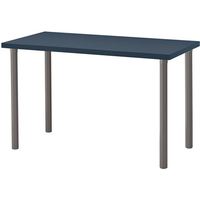 Стол Ikea Линнмон/Альварэт (геометрический синий/серый) [092.224.93]