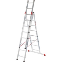 Лестница-стремянка Новая высота NV 323 трёхсекционная профессиональная 3x9 ступеней