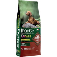 Сухой корм для собак Monge BWild Grain Free All Breeds Adult Lamb, Potatoes, Peas (для всех пород с ягненком, картофелем и горохом) 12 кг