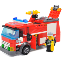 Конструктор KAZI 8054 Пожарный автомобиль (206 шт.)