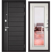 Металлическая дверь Бульдорс Standart 90 PP-9 205x86 (серый/белый, правый)