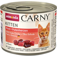 Консервированный корм для кошек Animonda Carny Kitten с говядиной и сердцем индейки 0.2 кг