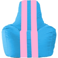 Кресло-мешок Flagman Спортинг С1.1-277 (голубой/розовый)