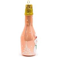 Елочная игрушка Дивный Бутылка Шампанского 190436 (розовый снеговик) архив