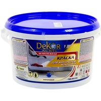 Краска Dekor ВД-АК-216 для интерьеров моющаяся (белоснежный, 3 кг)